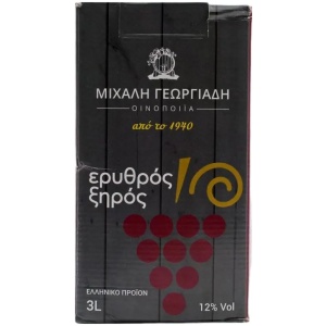 ΑΣΚΟΣ ΓΕΩΡΓΙΑΔΗ 3LT ΗΜΙΓΛΥΚΟ ΕΡΥΘΡΟ ΚΙΒ.6x3LT