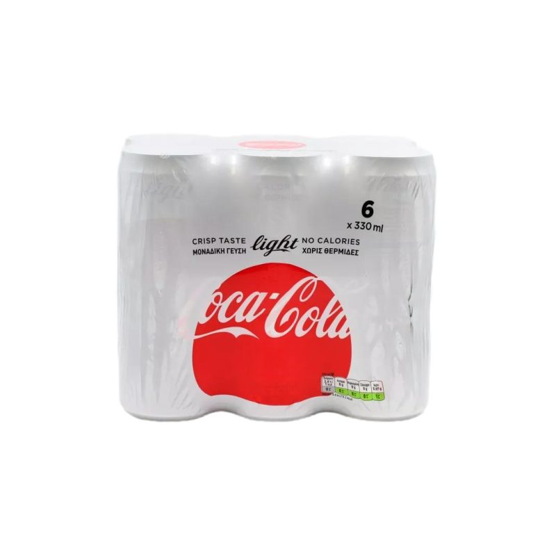 COCA COLA LIGHT 330ml ΚΟΥΤΙ // ΚΙΒ.4x6x330ml (6Pack)