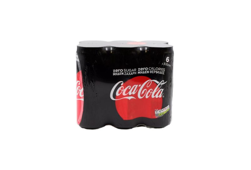 COCA COLA ZERO 330ml ΚΟΥΤΙ // ΚΙΒ.4x6x330ml (6Pack)