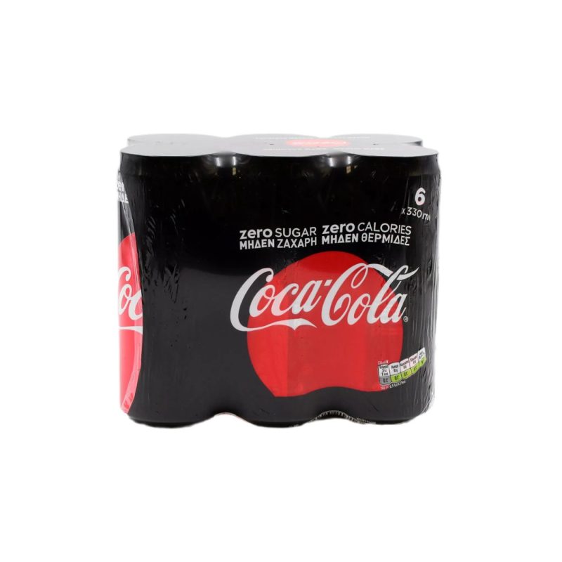 COCA COLA ZERO 330ml ΚΟΥΤΙ // ΚΙΒ.4x6x330ml (6Pack)