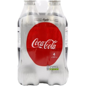 COCA COLA LIGHT 500ml PET // ΚΙΒ.6x4x500ml (4Pack)