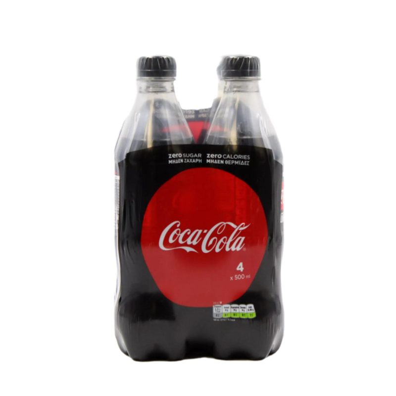 COCA COLA ZERO 500ml PET // ΚΙΒ.6x4x500ml (4Pack)