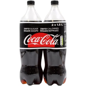 COCA COLA ZERO 1.5LT PET // ΚΙΒ.6x1.5 LT