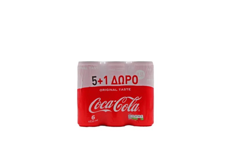 PROMO 330ml COCA COLA // ΚΙΒ.4x6x330ml // ΑΤ.0,57€ (5+1Δ)