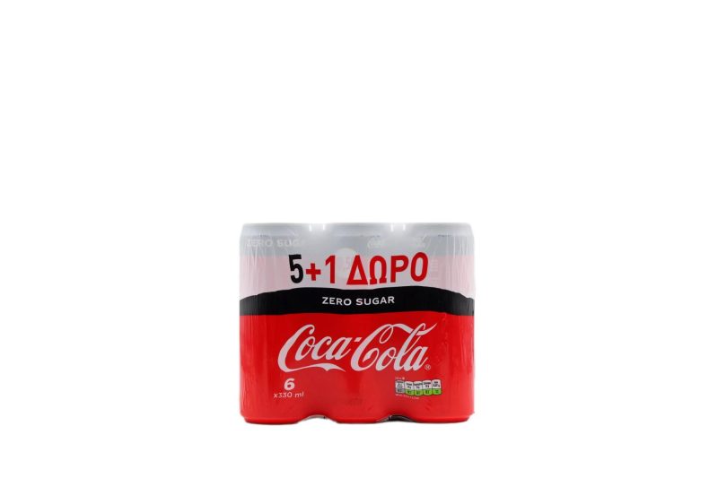 PROMO 330ml COCA COLA ZERO // ΚΙΒ.4x6x330ml (5+1Δ)