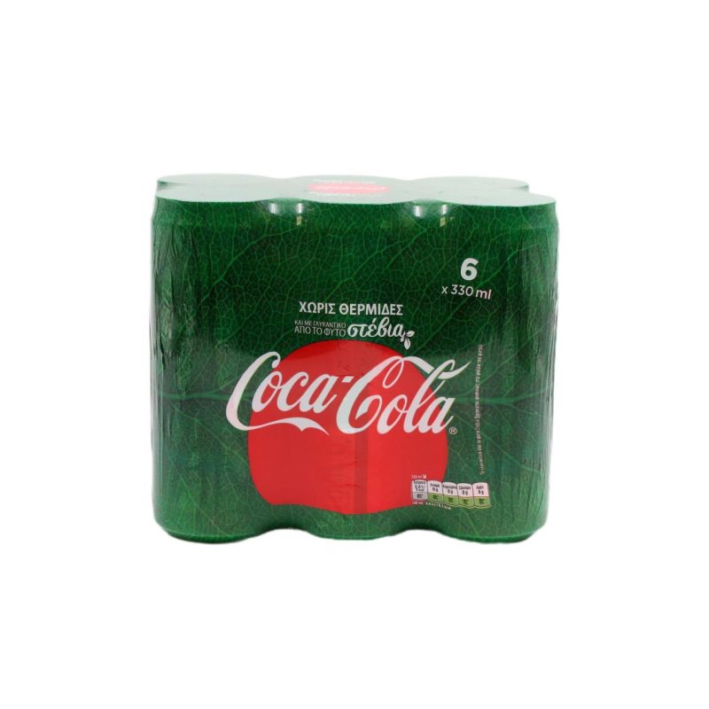 COCA COLA STEVIA 330ml ΚΟΥΤΙ // ΚΙΒ.4x6x330ml (6Pack)