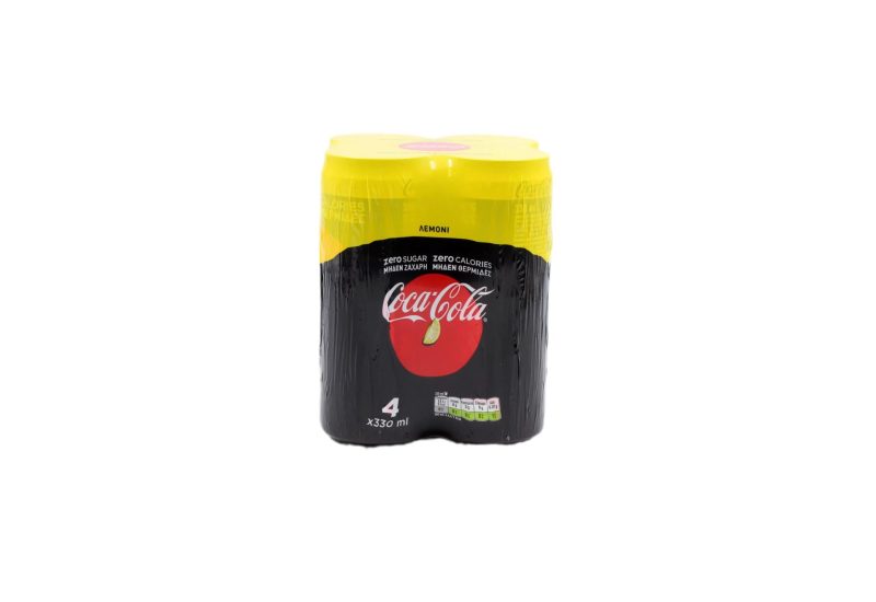 COCA COLA ZERO ΛΕΜΟΝΙ 330ml ΚΟΥΤΙ // ΚΙΒ.4x6Px330ml (6Pack)