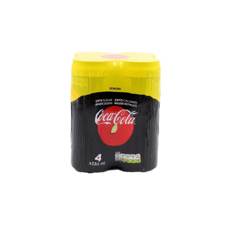 COCA COLA ZERO ΛΕΜΟΝΙ 330ml ΚΟΥΤΙ // ΚΙΒ.4x6Px330ml (6Pack)