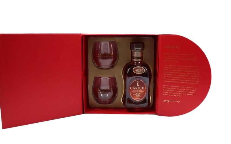 CARDHU 12YO MALT WHISKY ΚΑΣΕΤΙΝΑ ΚΙΒ.6x700ml (+2 Ποτήρια)