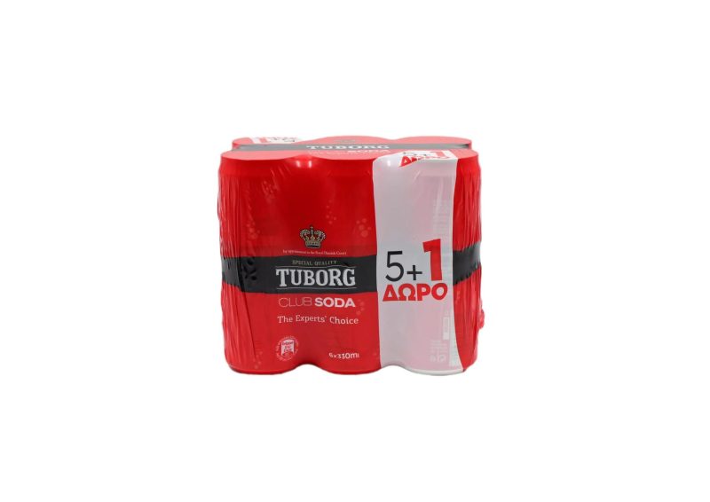 TUBORG 330ml PROMO ΚΟΥΤΙ SODA ΚΙΒ.4x6x330ml (5+1Δ)