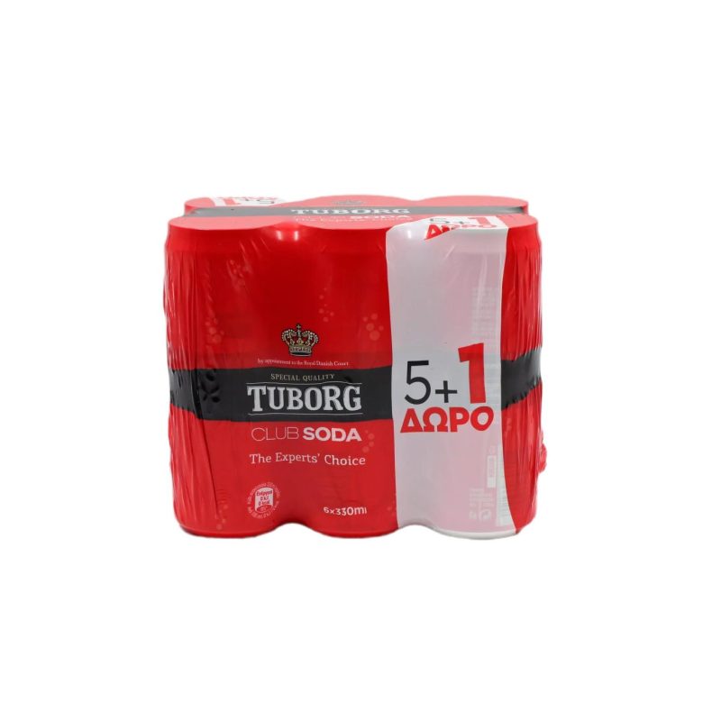 TUBORG 330ml PROMO ΚΟΥΤΙ SODA ΚΙΒ.4x6x330ml (5+1Δ)