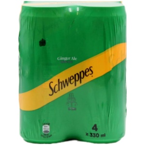 SCHWEPPES 330ml GINGER ALE // ΚΙΒ.6x4Px330ml