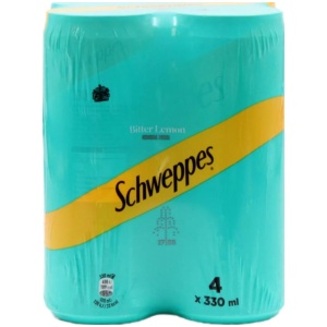 SCHWEPPES 330ml BITTER LEMON // ΚΙΒ.6x4Px330ml