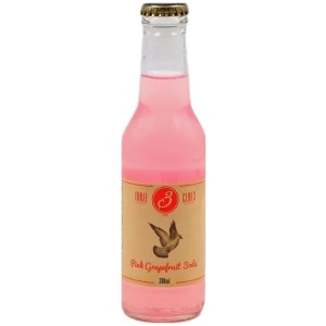 THREE CENTS PINK GRAPEFRUIT SODA ΚΙΒ.24x200ml