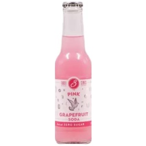 THREE CENTS Zero PINK GRAPEFRUIT SODA ΚΙΒ.24x200ml