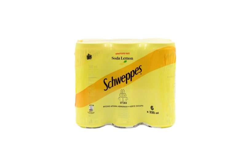 SCHWEPPES 330ml LEMON SODA // ΚΙΒ.4x6Px330ml