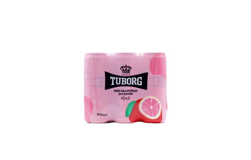 TUBORG 330ml ΑΠΛΟ ΚΟΥΤΙ PinkGrapefruit/Σαγκουινι ΚΙΒ.4x6Px330ml