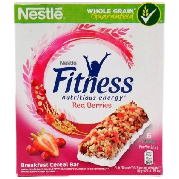 ΜΠΑΡΕΣ ΔΗΜ/ΚΩΝ FITNESS RED BERRIES ΚΙΒ.16x(6x23.5gr)