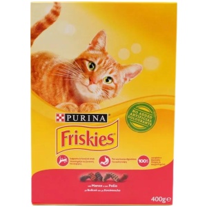 FRISKIES ΓΑΤΑ ΞΗΡΑ ΚΟΥΤΙ ΒΟΔΙΝΟ ΚΙΒ.20x400gr (ΚΟΚΚΙΝΟ)