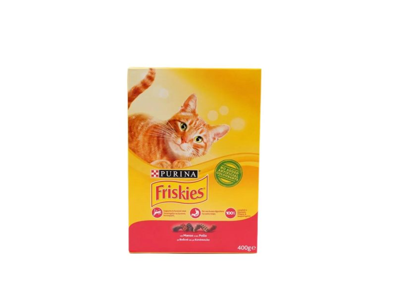 FRISKIES ΓΑΤΑ ΞΗΡΑ ΚΟΥΤΙ ΒΟΔΙΝΟ ΚΙΒ.20x400gr (ΚΟΚΚΙΝΟ)