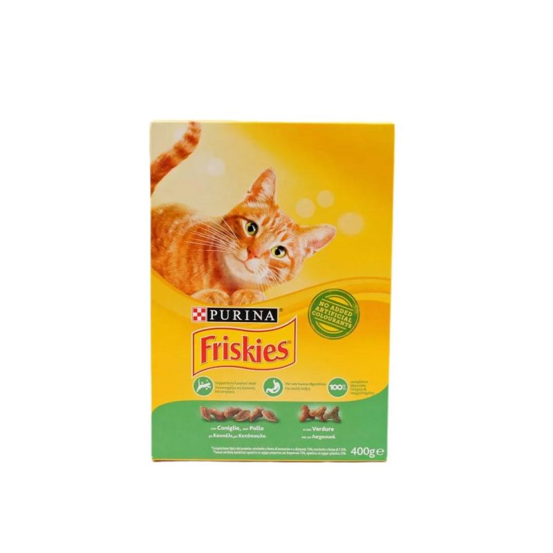 FRISKIES ΓΑΤΑ ΞΗΡΑ ΚΟΥΤΙ ΚΟΥΝΕΛΙ ΚΙΒ.20x400gr (ΠΡΑΣΙΝΟ)