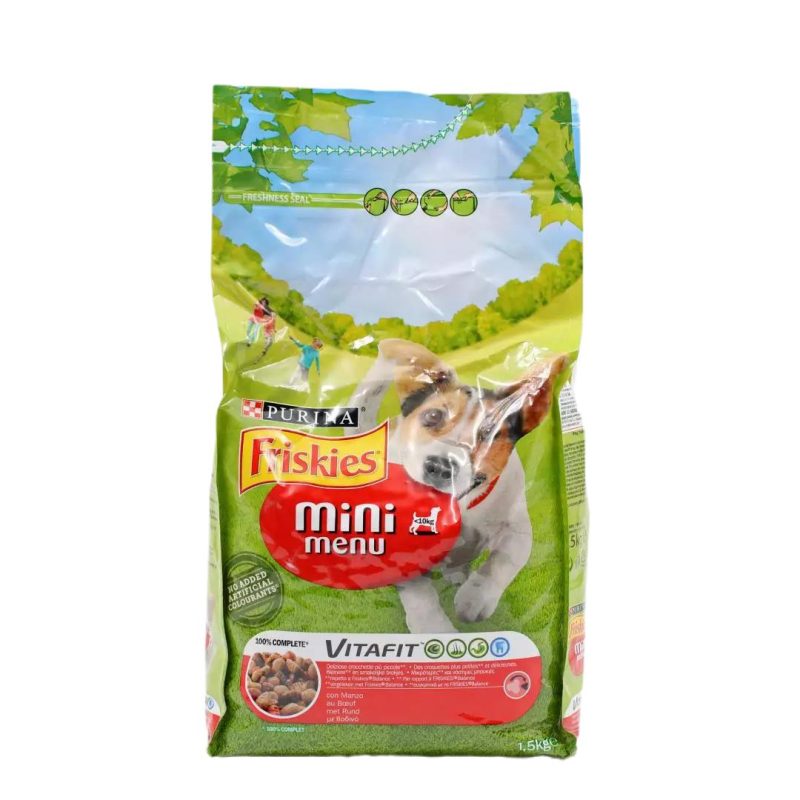 FRISKIES ΣΚΥΛΟΥ ΞΗΡΑ 1.5KG MiniMenu ΚΙΒ.6ΤΜΧ