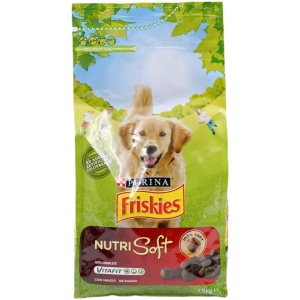 FRISKIES ΣΚΥΛΟΥ ΥΓΡΗ NUTRI SOFT ΜΟΣΧΑΡΙ ΚΙΒ.6x1.5KG