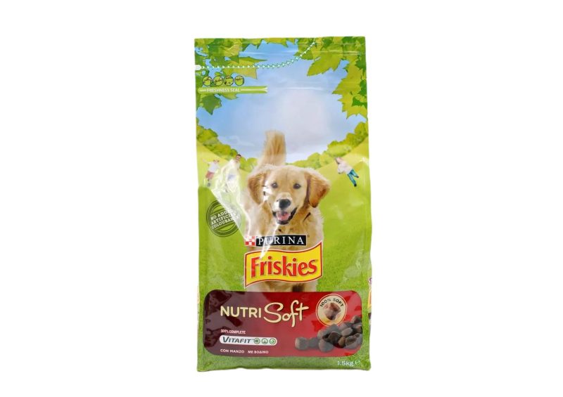 FRISKIES ΣΚΥΛΟΥ ΥΓΡΗ NUTRI SOFT ΜΟΣΧΑΡΙ ΚΙΒ.6x1.5KG