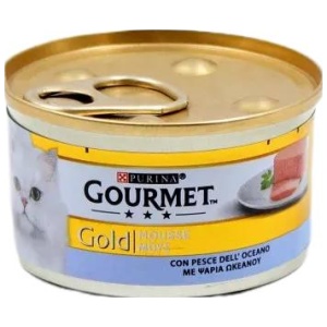 PURINA GOURMET GOLD ΜΟΥΣ ΨΑΡΙ (Ocean Fish) ΚΙΒ.24x85gr