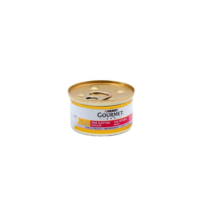 PURINA GOURMET GOLD ΜΟΥΣ ΜΟΣΧΑΡΙ ΚΙΒ.24x85gr (ΡΟΖ)