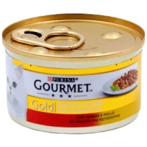 PURINA GOURMET GOLD DUO ΒΟΔΙΝΟ/ΚΟΤΟΠ. ΚΙΒ.24x85gr