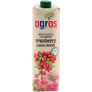 AGROS Ν. CRANBERRY ΚΙΒ.12x1LT