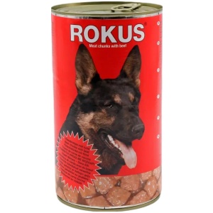 ΚΟΝΣΕΡΒΑ ΣΚΥΛΟΥ ROKUS ΚΟΚΚΙΝΗ ΚΙΒ.12x1250gr (ΜΟΣΧ.)