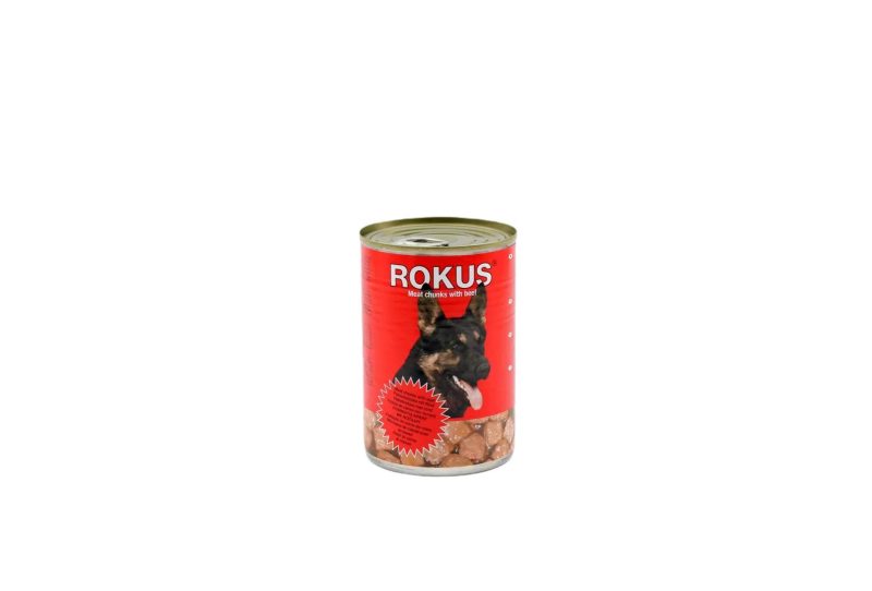 ΚΟΝΣΕΡΒΑ ΜΙΚΡΗ ΣΚΥΛΟΥ ROKUS ΚΟΚΚΙΝΗ ΚΙΒ.24x410gr