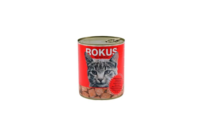 ΚΟΝΣΕΡΒΑ ΜΕΓΑΛΗ ΓΑΤΑΣ ROKUS ΚΟΚΚΙΝΗ ΚΙΒ.12x800gr