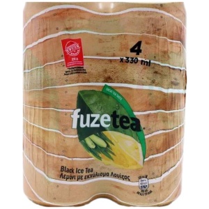 FUZE 330ml ΛΕΜΟΝΙ/ΛΟΥΙΖΑ ΚΟΥΤΙ BlackTea // KΙΒ.6x4Px330ml