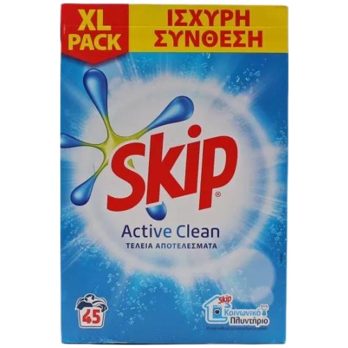 SKIP ΣΚΟΝΗ ACTIVE CLEAN 2.925KG - 45ΜΕΖ