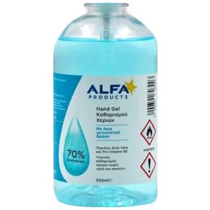 ΑΝΤΙΣΗΠΤΙΚΟ 500ml GEL ALFA (70%) ΚΙΒ.24x500ml