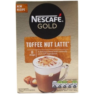 NESCAFE ΦΑΚΕΛΑΚΙ LATTE TOFFEE NUT 8Sac ΚΙΒ.6x148.8gr