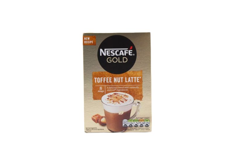 NESCAFE ΦΑΚΕΛΑΚΙ LATTE TOFFEE NUT 8Sac ΚΙΒ.6x148.8gr