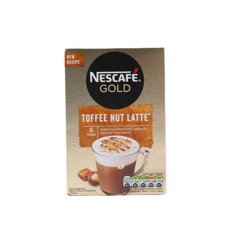 NESCAFE ΦΑΚΕΛΑΚΙ LATTE TOFFEE NUT 8Sac ΚΙΒ.6x148.8gr