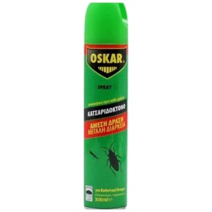 OSKAR ΚΑΤΣΑΡΙΔΟΚΤΟΝΟ SPRAY ΚΙΒ.24x250ml (ΠΡΑΣΙΝΟ)