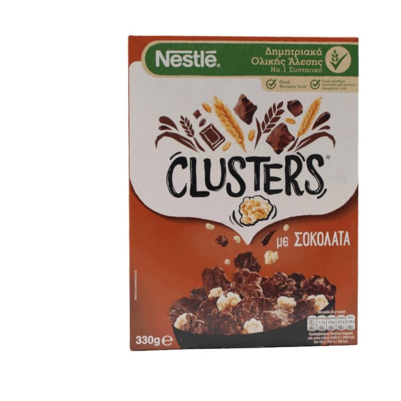 ΔΗΜΗΤΡΙΑΚΑ CLUSTERS ΣΟΚΟΛΑΤΑ ΚΙΒ.16x330gr (ΝΕΟ)