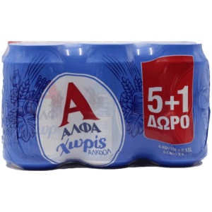 ΑΛΦΑ PROMO ΚΟΥΤΙ ΧΩΡΙΣ 330ml (5+1Δ) // ΚΙΒ.4x6Px330ml Α/Ζ