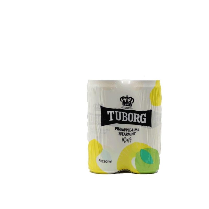 TUBORG 330ml ΑΠΛΟ ΚΟΥΤΙ LIME/GreenTea ΚΙΒ.6x4Px330ml