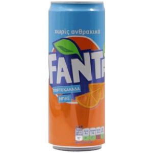 FANTA ΜΠΛΕ ΠΟΡΤΟΚΑΛΙ 330ml ΑΠΛΟ ΚΟΥΤΙ // ΚΙΒ.24x330ml