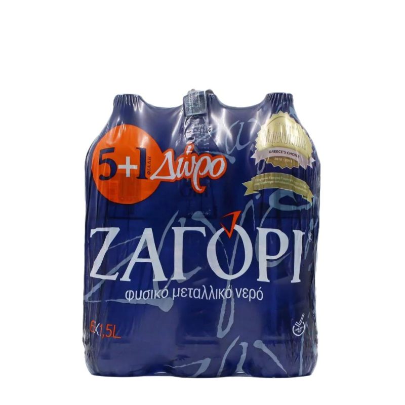 ΖΑΓΟΡΙ PET 1.5LT ΚΙΒ.6x1.5LT (ΕΞΑΔΑ)