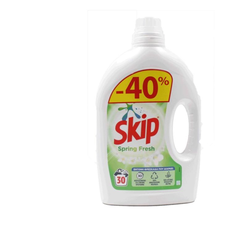 SKIP ΥΓΡΟ ΠΛΥΝΤΗΡΙΟΥ Spring Fresh (30ΜΕΖ) ΚΙΒ.5x1.5LT