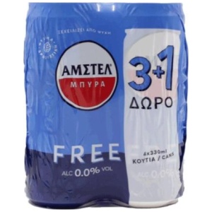 AMSTEL PROMO ΚΟΥΤΙ FREE 330ml // KIB.6x4Px330ml (3+1Δ) Α/Ζ