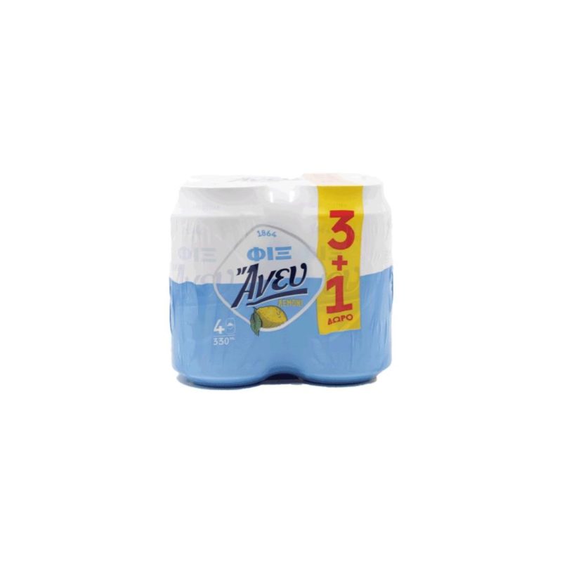 FIX PROMO ΚΟΥΤΙ ANEY ΛΕΜΟΝΙ 330ml // ΚΙΒ.6x4Px330ml (3+1Δ)